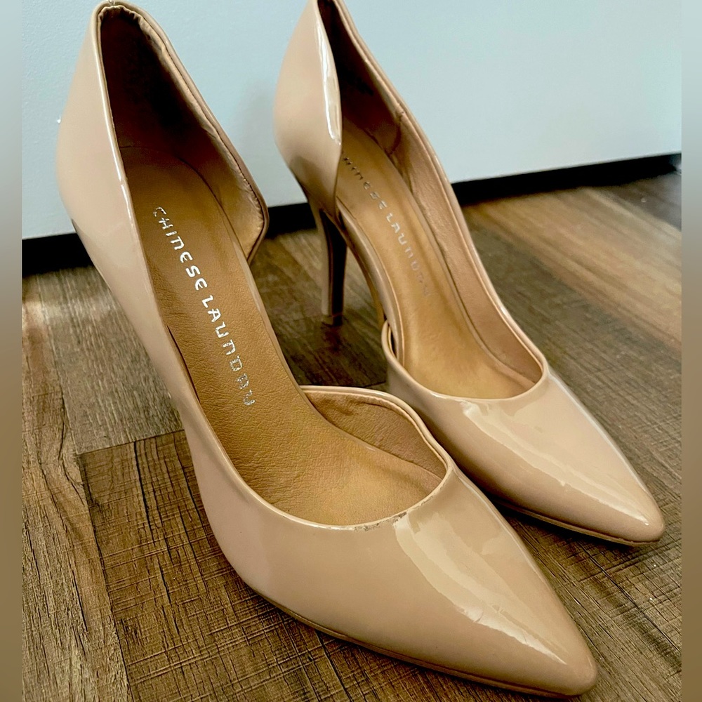 Chinese Laundry Heels nude pointed toe size 8.5